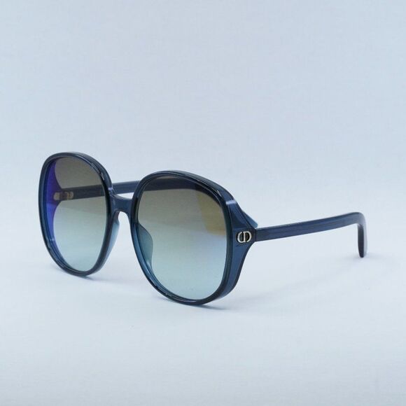 NEW DIOR DDOLL R1U 30C6 BLUE SUNGLASSES - Picture 1 of 12